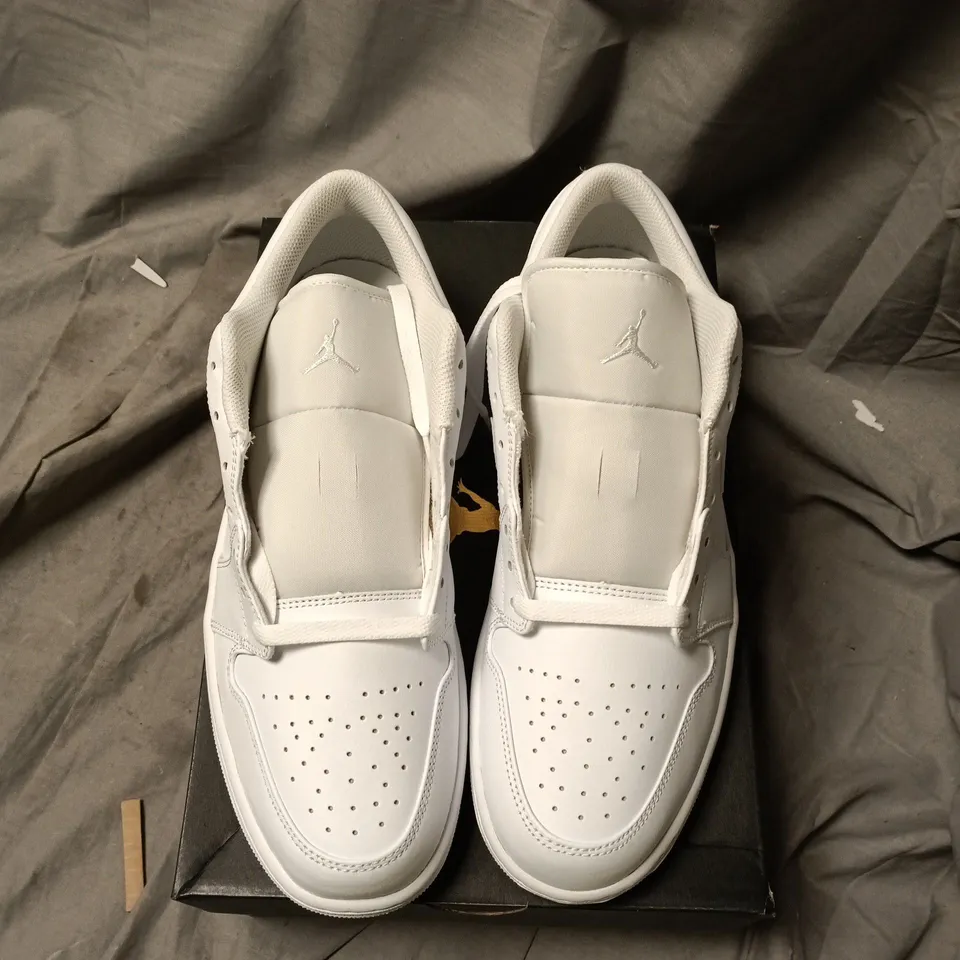 Air Jordan 1 Low White Sneakers – US 12 (UK 11) – Boxed