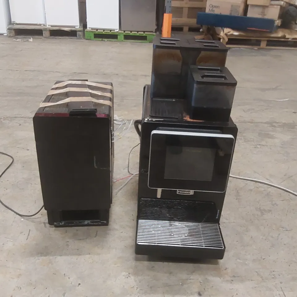 FRANKE A600 COMMERCIAL COFFEE MACHINE WITH MILK CHILLER (2 ITEMS)