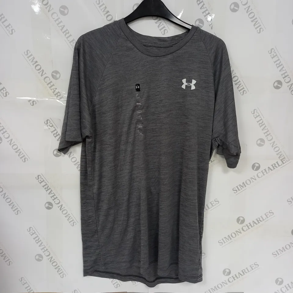 UNDER ARMOUR THE TECH TEE T-SHIRT IN GREY - M