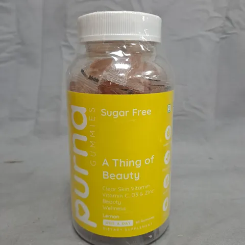 Pura Gummies – A Thing of Beauty Sugar Free Vitamin C, D3 & Zinc Gummies (Lemon)