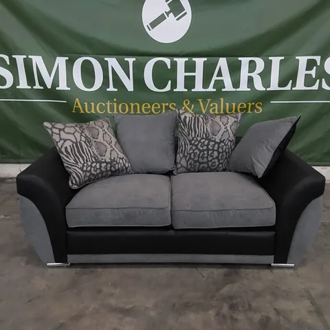 DESIGNER HILTON SOFA BED IN BLACK/CHARCOAL