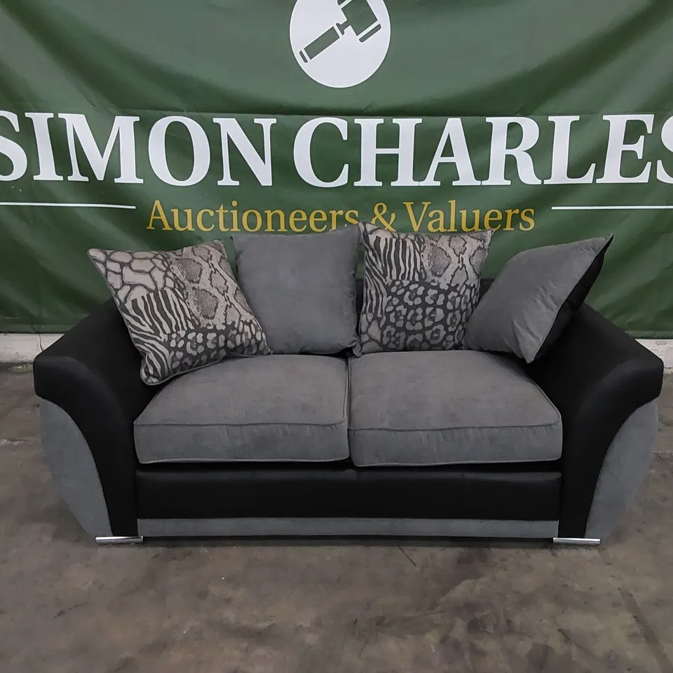DESIGNER HILTON SOFA BED IN BLACK/CHARCOAL 