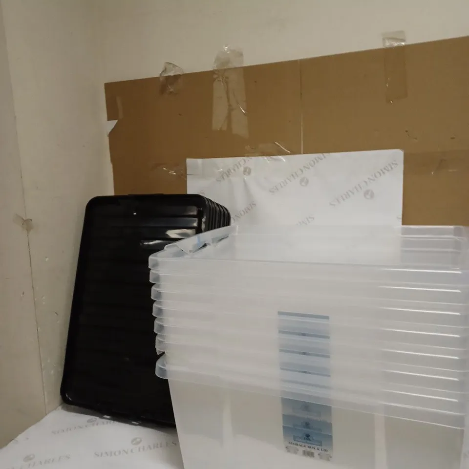 LARGE PLASTIC STORAGE BOXES 