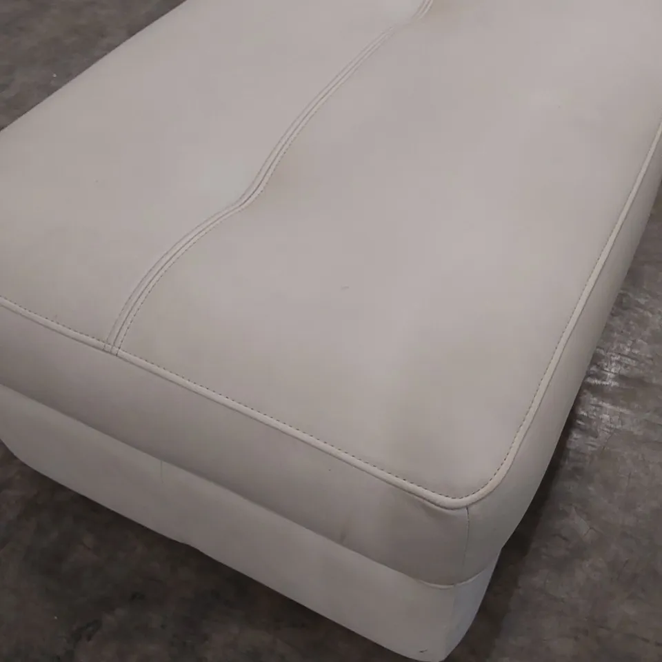 DESIGNER LEATHER OTTOMAN STORAGE FOOTSTOOL