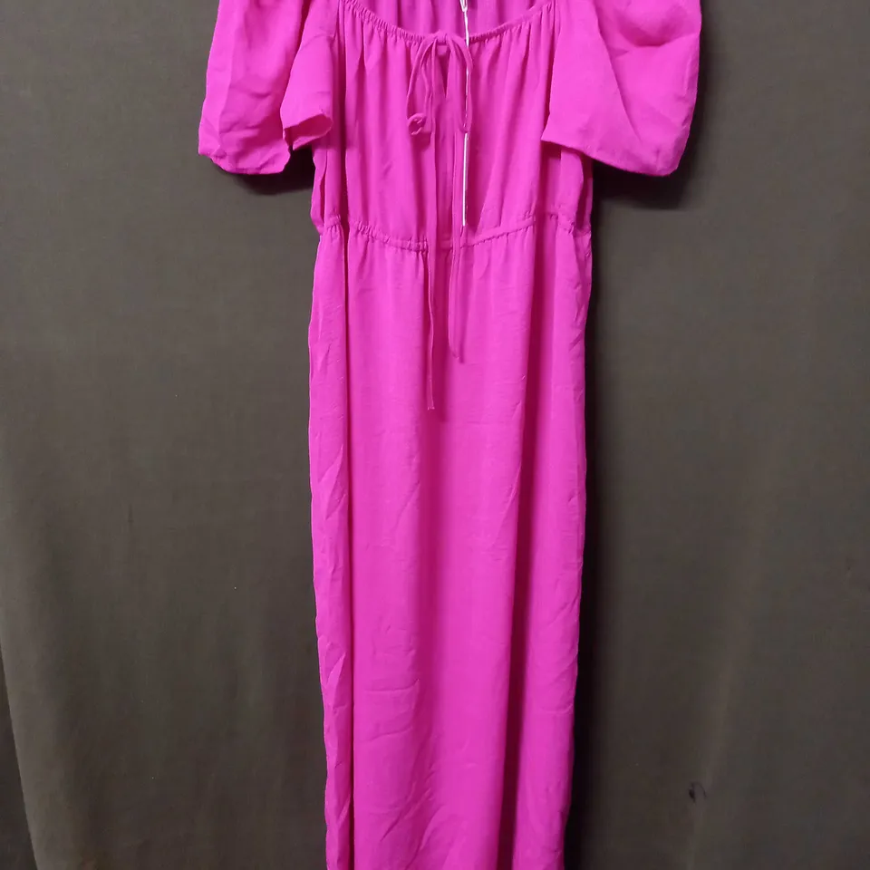 MAISON DE NIMES GYPSEY DRESS IN HOT PINK - MEDIUM