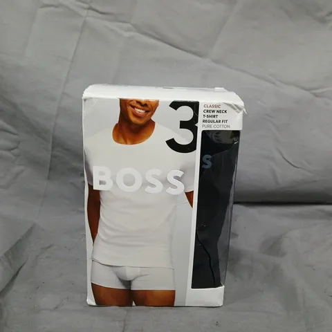 BOXED HUGO BOSS BODYWEAR CLASSIC CREW T-SHIRT - X3 - SIZE XL