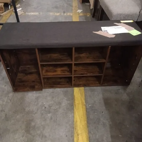 ADARA SHOES STORAGE BENCH - RUSTIC BROWN 