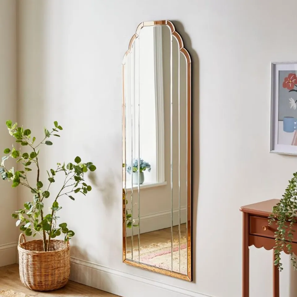 BOXED MARTHA MIRROR 60×160CM - ROSE GOLD