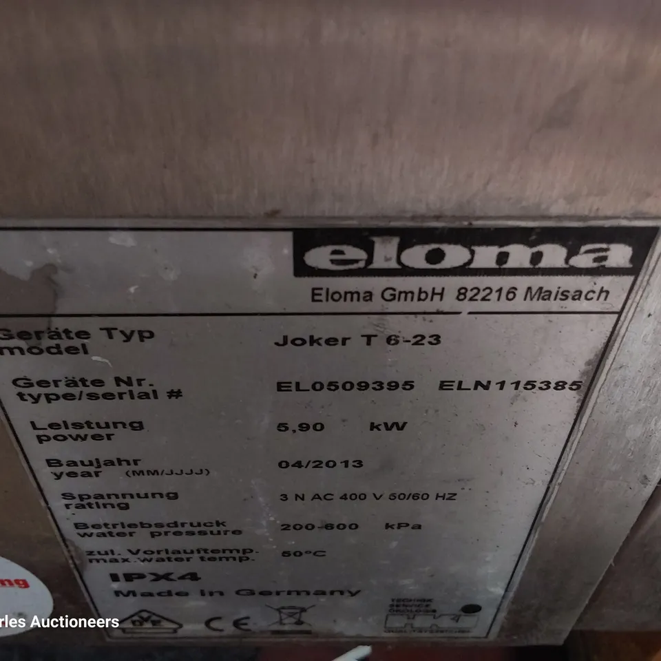 ELOMA JOKER T COMPACT ELECTRIC COMBI OVEN 