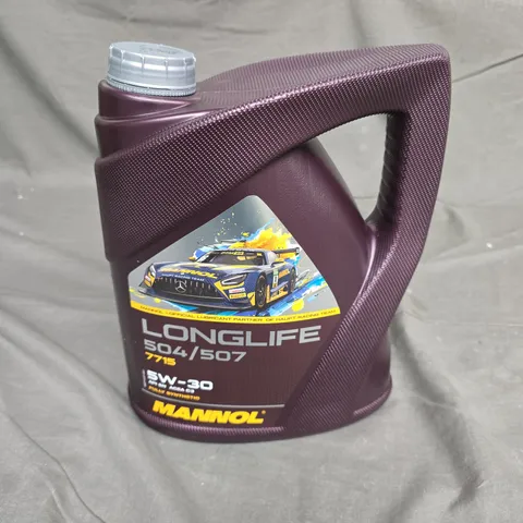 MANNOL LONGLIFE 504/507 FULLY SYNTHETIC ENGINE OIL – 5L
