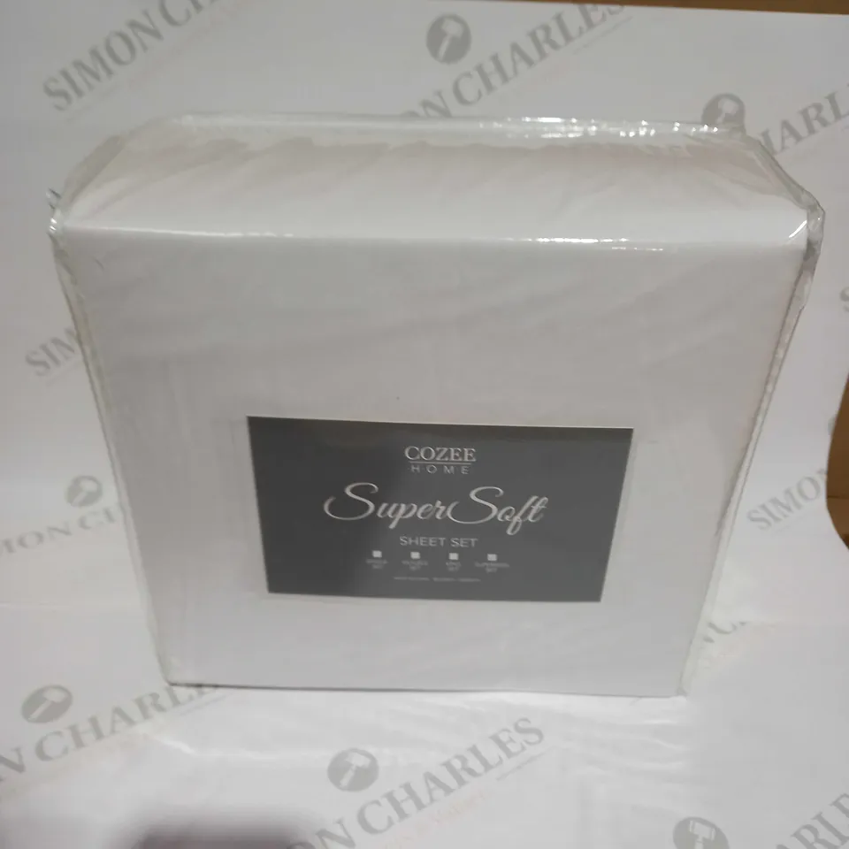 COZEE HOME SUPERSOFT SHEET SET - SUPERKING