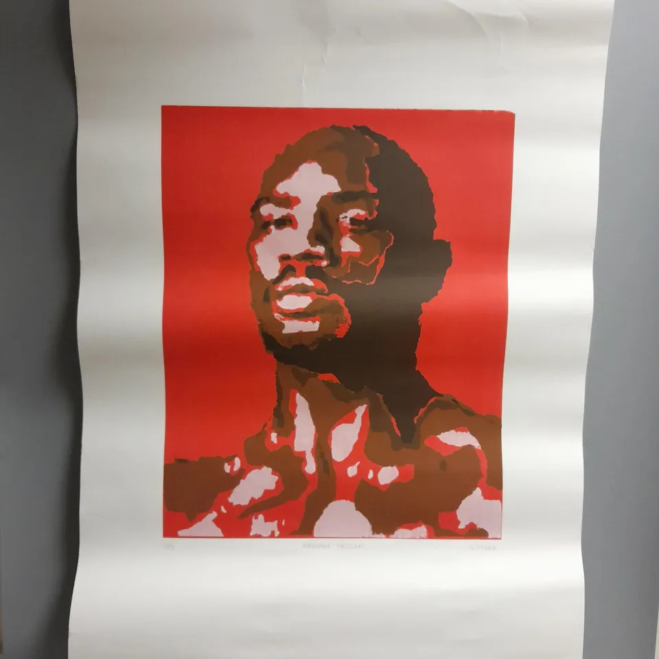 MARVIN HAGLER ART PRINT POSTER SIGNED BY G.TONER 5/5