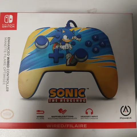 FIVE BRAND NEW BOXED POWERA ENHANCED WIRED CONTROLLER FOR NINTENDO SWITCH – SONIC THE HEDGEHOG (BOXED)