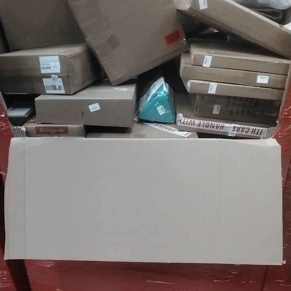 PALLET OF ASSORTED HOUSEHOLD GOODS AND PRODUCTS TO INCLUDE; BOXED FURNITURE ETC