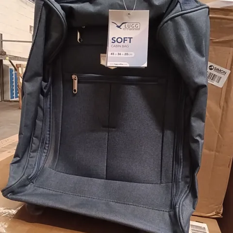 UNBOXED KEPLIN LUGG 45X36X20 CM SOFT CABIN BAG WITH WHEELS BLUE COLOUR 