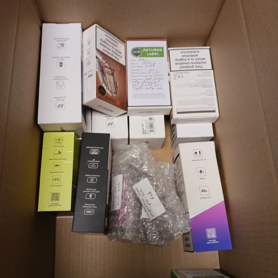 APPROXIMATELY 15 VAPES & E-CIGARETTES TO INCLUDE VAPORESSO LUXE X, ARGUS G2, ASPIRE GOTEK X ETC