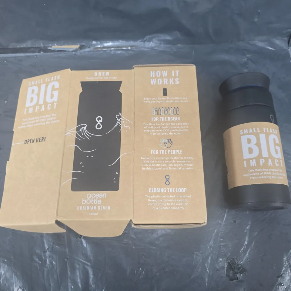 OCEAN BOTTLE BREW OBSIDIAN BLACK 350ML
