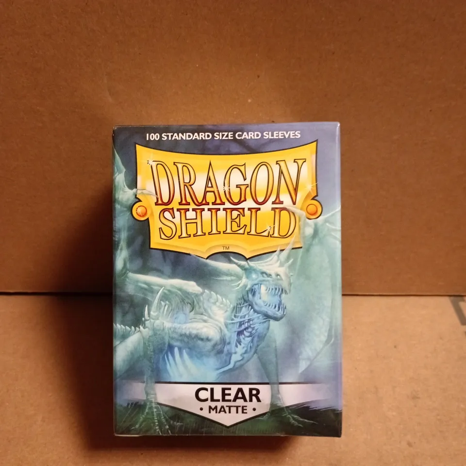 DRAGON SHIELD CARD SLEEVES – 100 STANDARD SIZE, CLEAR MATTE