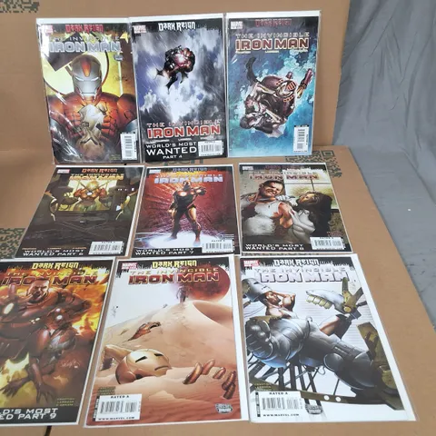 APPROXIMATELY 9 THE INVINCIBLE IRON MAN MARVEL COMIC BOOKS 