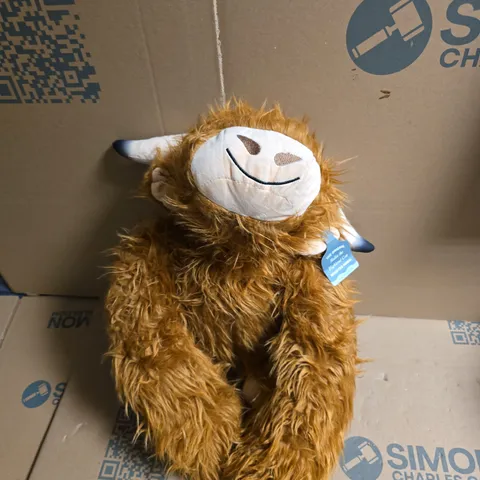 THE ORIGINAL HALLIE THE HIGHLAND COW WEIGHTED ANIMAL – PLUSH TOY