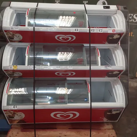 WALL'S TRIPLE LEVEL DISPLAY ICE CREAM FREEZER
