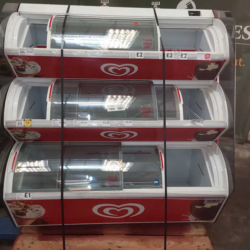 WALL'S TRIPLE LEVEL DISPLAY ICE CREAM FREEZER