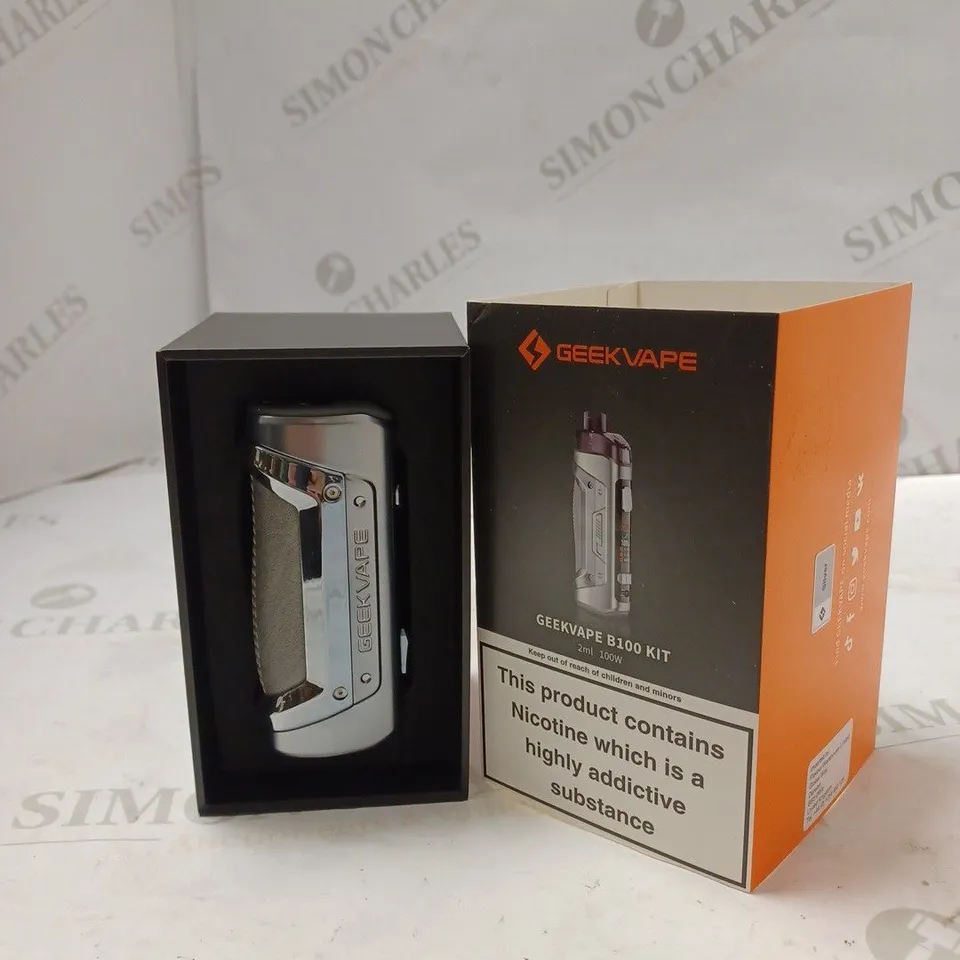 BOXED GEEK VAPE GEEKVAPE B100 KIT - SILVER. 