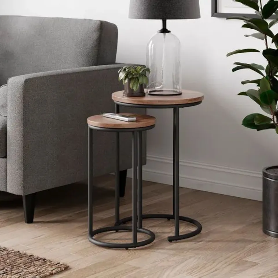 BOXED FULTON NEST OF TABLES - PINE (1 BOX)
