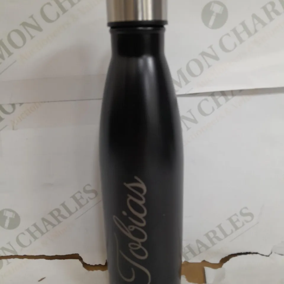INSULATED METAL DRINKS BOTTLE BLACK RRP £20