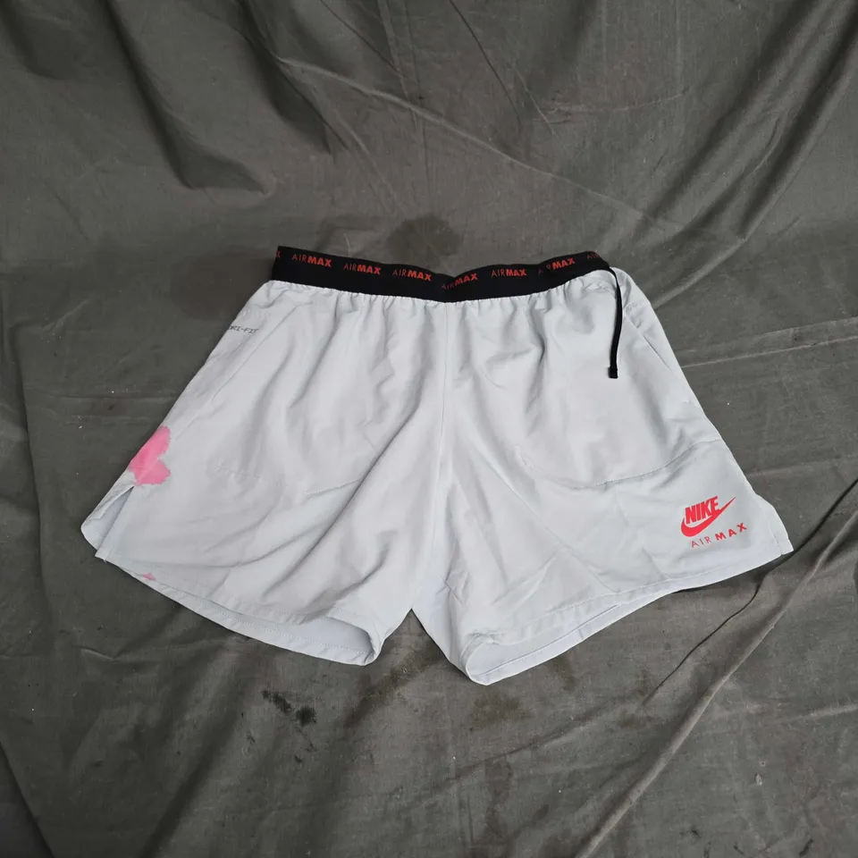 NIKE AIR MAX DRIFIT SHORTS IN WHITE MULTI SIZE M