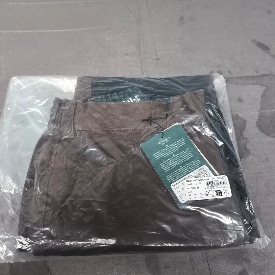 DEERHUNTER ROGALAND STRETCH TROUSERS, CONTRAST – SIZE 36