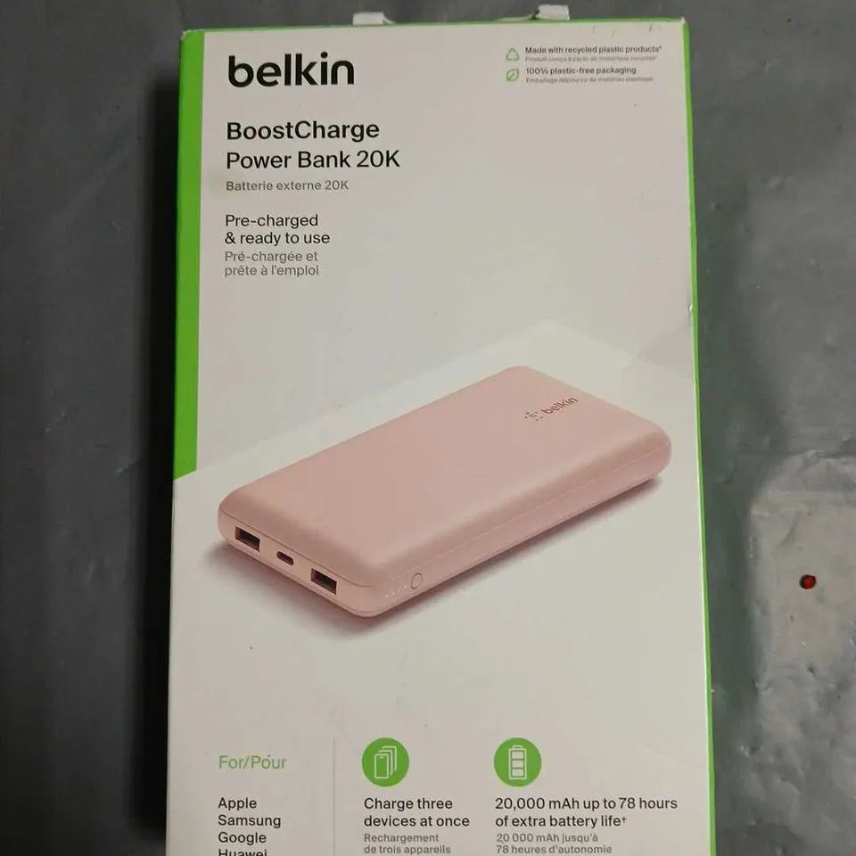 BOXED BELKIN BOOSTCHARGE 20K POWER BANK