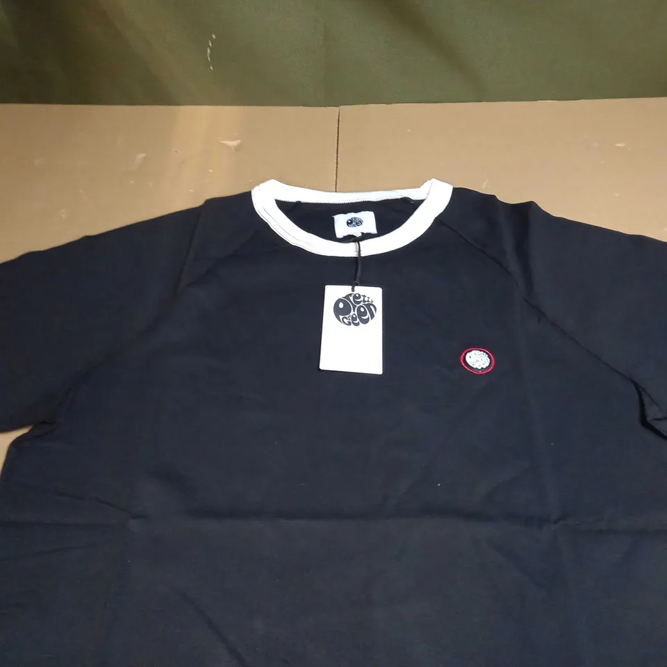 PRETTY GREEN TILBY RINGER T-SHIRT SIZE M