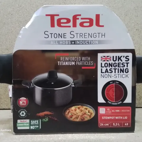 BOXED TEFAL NON-STICK STEW POT WITH LID 