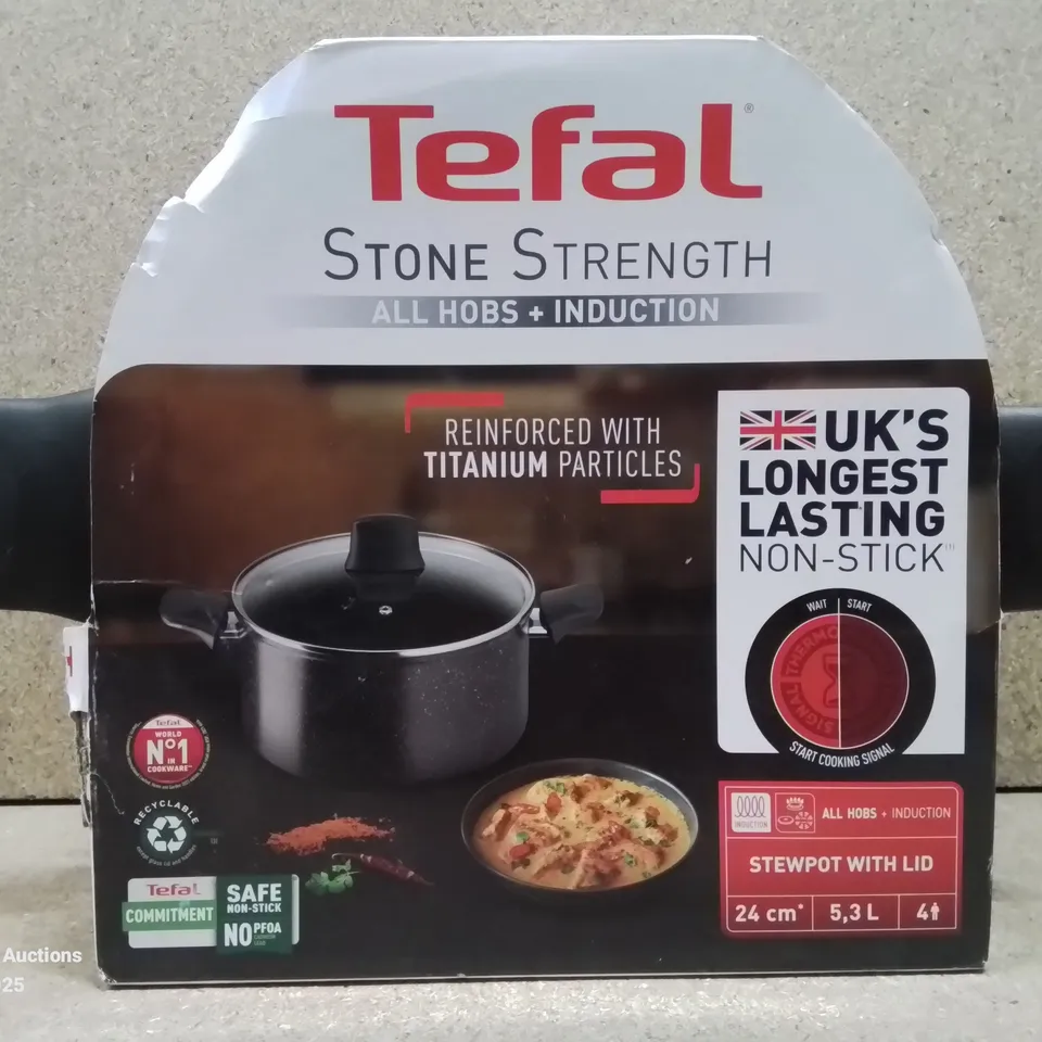 BOXED TEFAL NON-STICK STEW POT WITH LID 