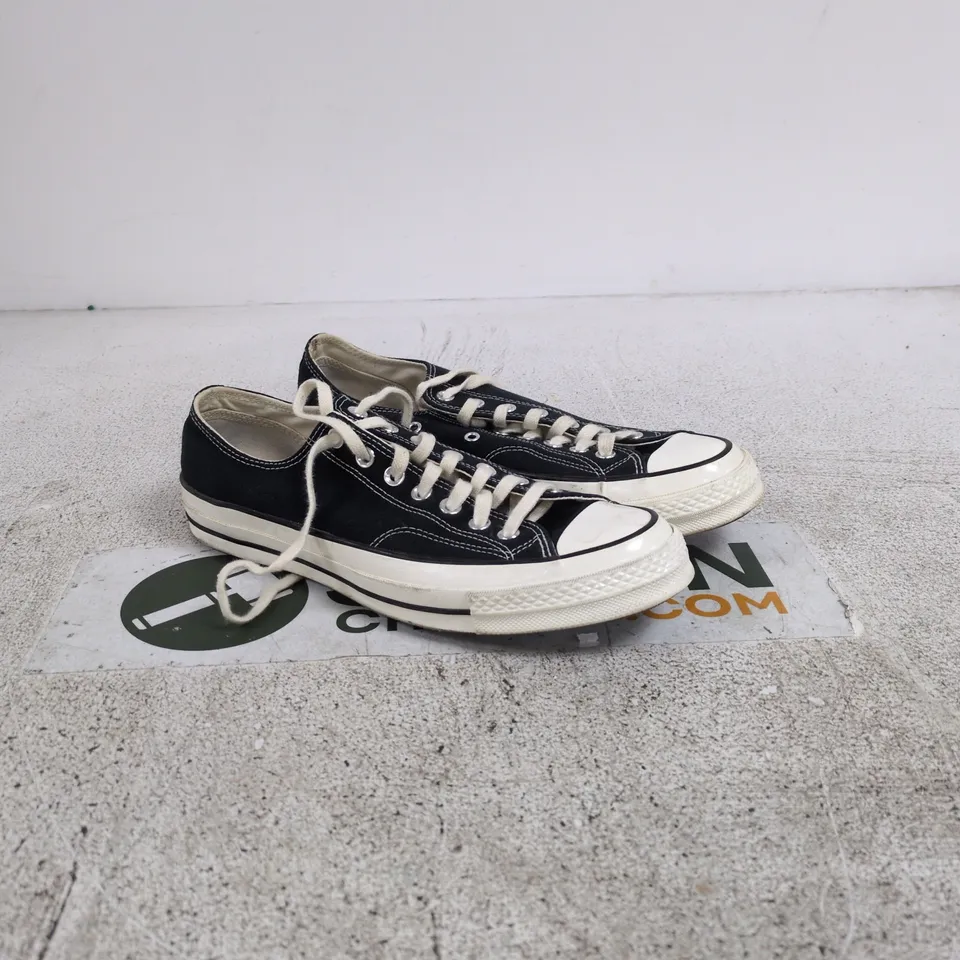 CONVERSE CHUCK TAYLOR ALL STAR LOW-TOP SNEAKERS – BLACK UK 9 UNBOXED