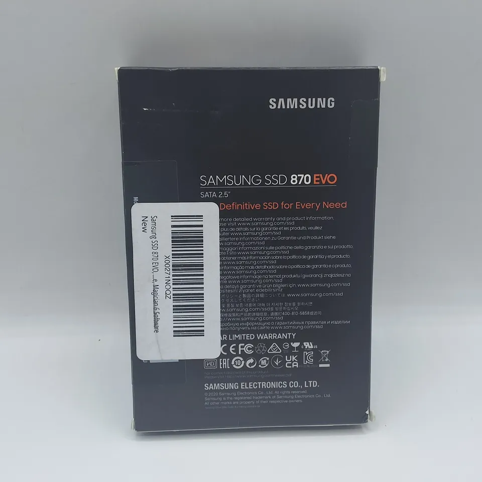 SEALED SAMSUNG 500GB 870 EVO SATA 2.5" SOLID STATE DRIVE 