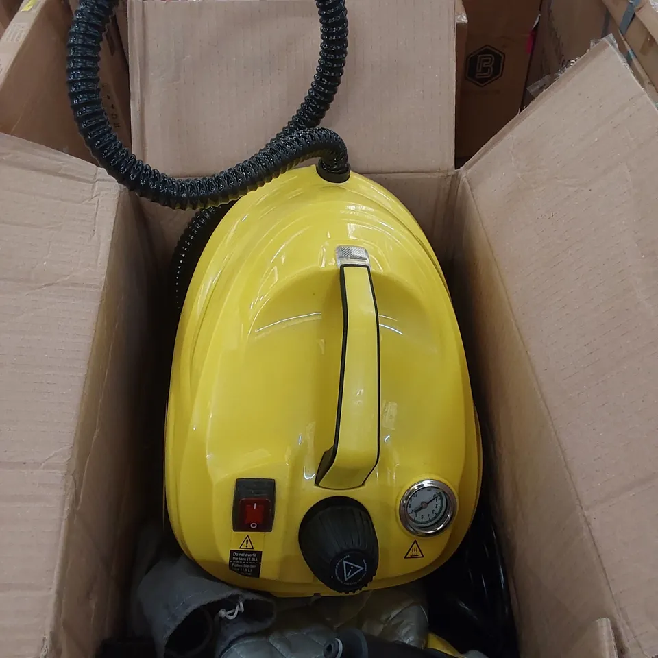 BOXED COSTWAY 1.8L STEAM CLEANER - YELLOW