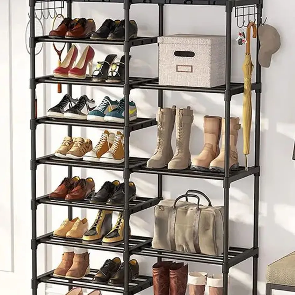 BOXED LARGE OPEN-STYLE SHOE RACK