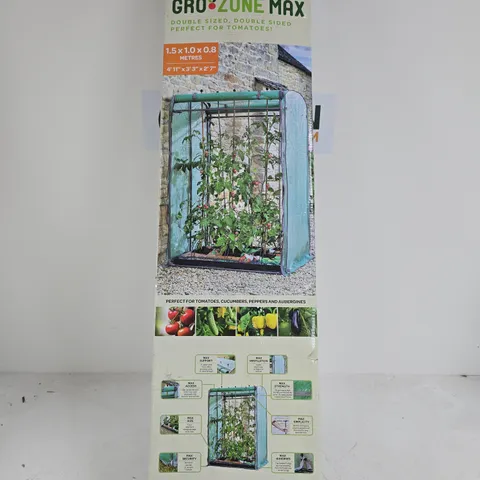 GROW ZONE MAX TOMATO GROW TENT – 1.5M X 1.0M X 0.8M (BOXED)