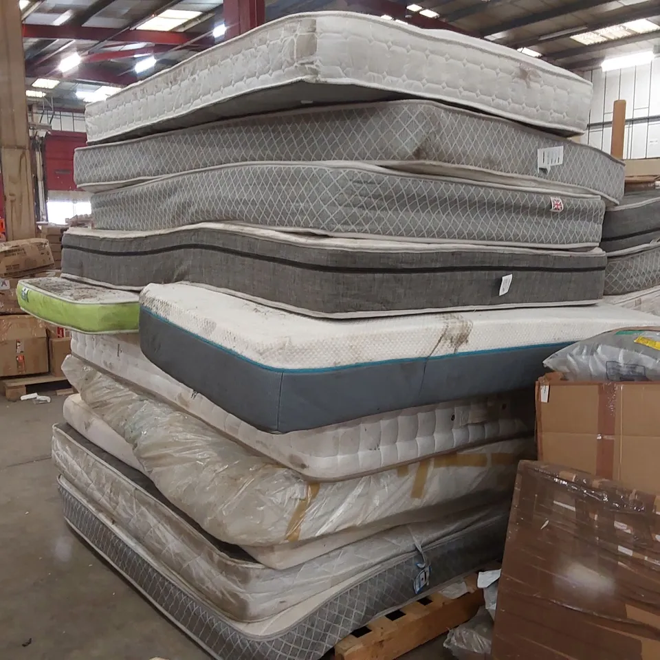 PALLET TO CONTAIN 11x ASSORTED MATTRESSES 