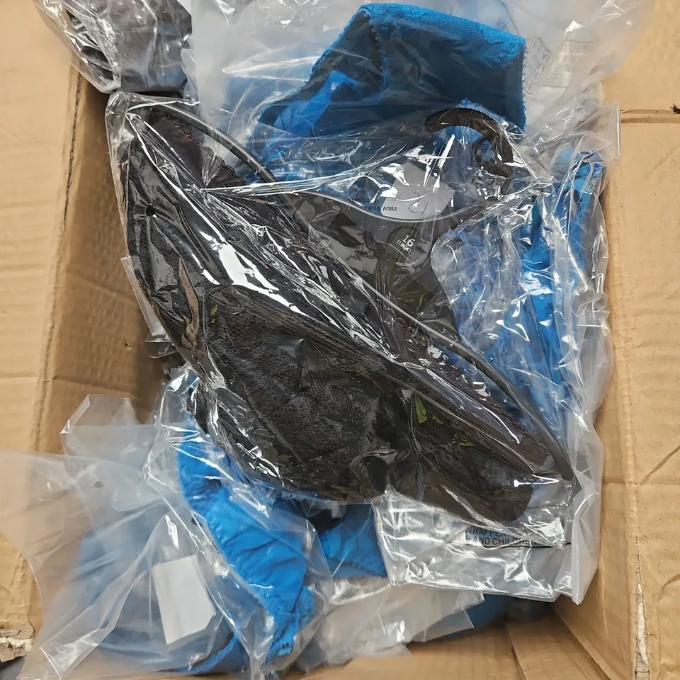 APPROXIMATELY 20 SUSPENDER/UNDERWEAR BLACK/BLUE - VARIOUS SIZES