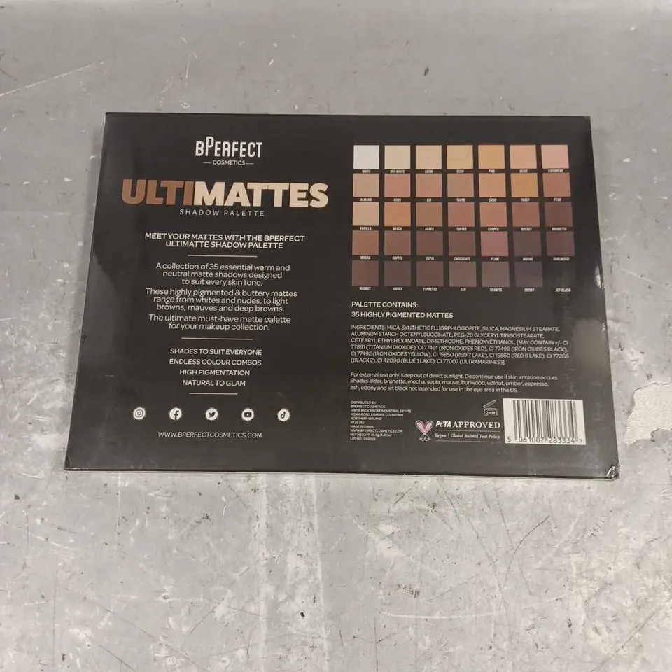 SEALED BPERFECT ULTIMATTES SHADOW PALETTE