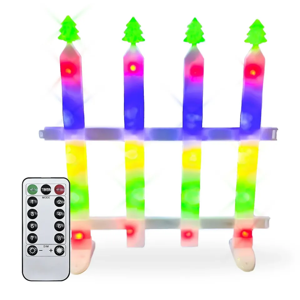 PACIFIC ACCENTS 5 PANEL MULTICOLOUR FENCE LIGHT