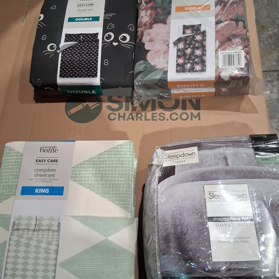 APPROXIMATELY TEN ITEMS OF ASSORTED BRAND NEW BEDDING AND SOFT FURNISHINGS