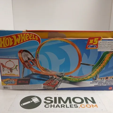 HOT WHEELS POWER SHIFT RACEWAY TRACK SET – BOXED (UNASSEMBLED)
