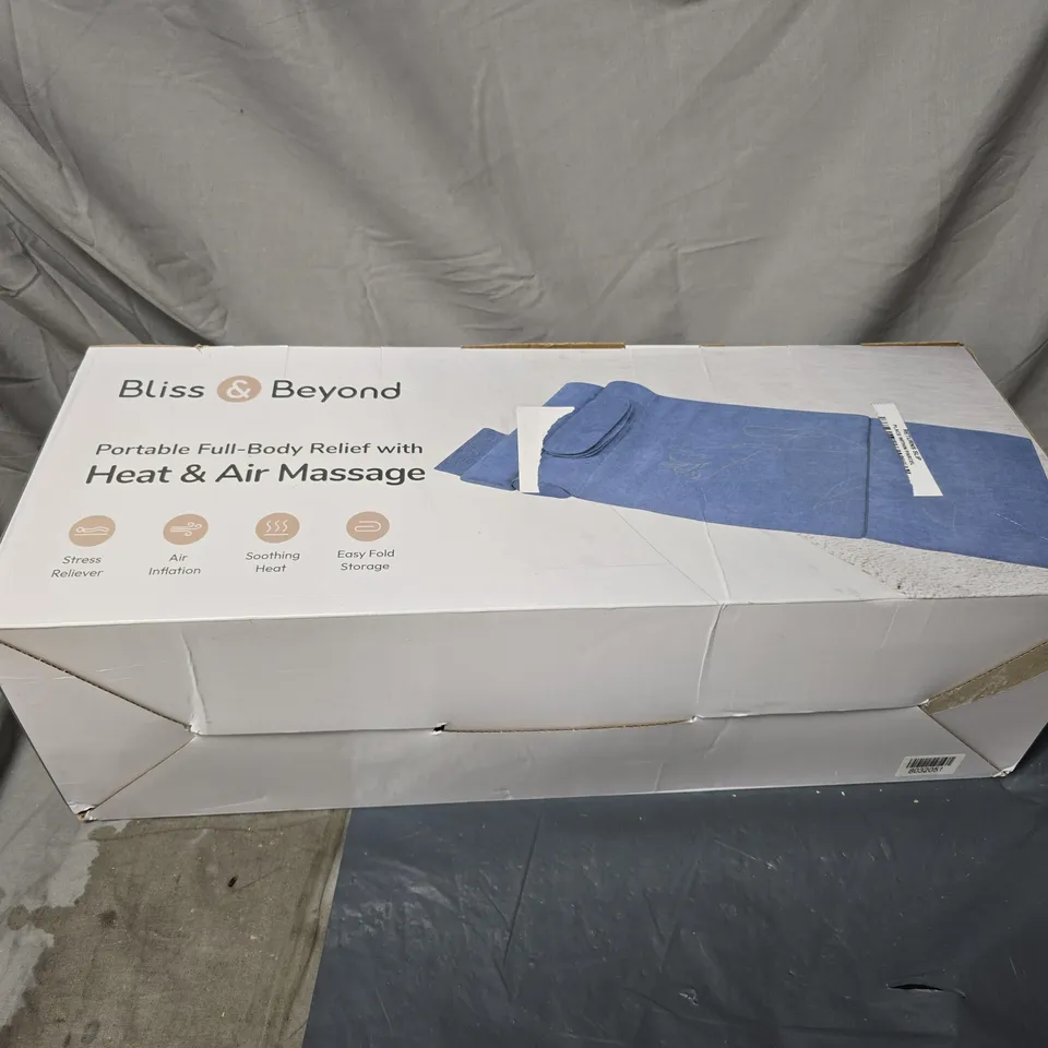 BLISS AND BEYOND PORTABLE FULL BODY RELIEF WITH HEAT AND AIR MASSAGE