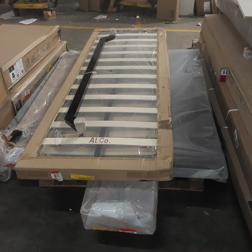 MARIO UPHOLSTERED BED - 4'6 DOUBLE, BLUE - WHOLE PALLET