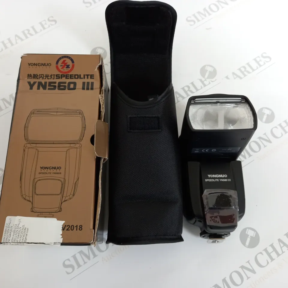 BOXED YONGUO SPEEDLITE YN560 3 CAMERA FLASH