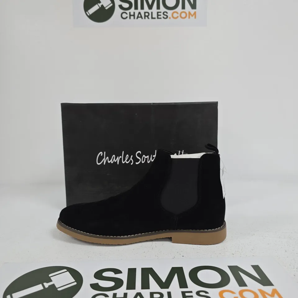 CHARLES SOUTHWELL KANSAS CHELSEA BOOTS – BLACK, UK 8